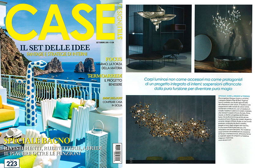 Epoque, Core & Argent featured in Case Design Stili | September Issue